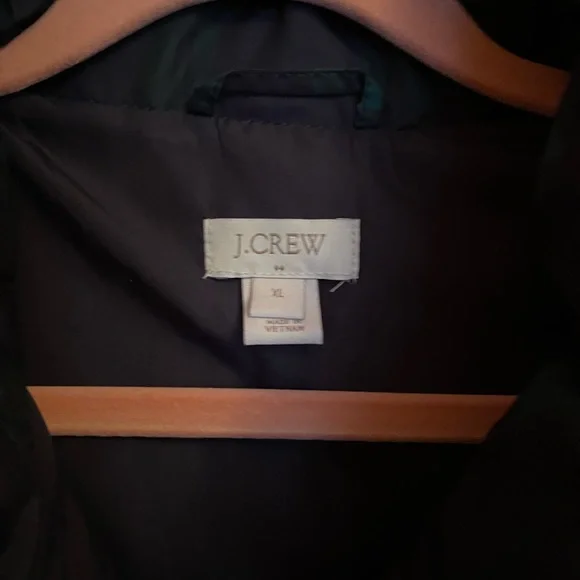 J. Crew Factory Blue and Green Plaid Vest - Picture 4 of 8